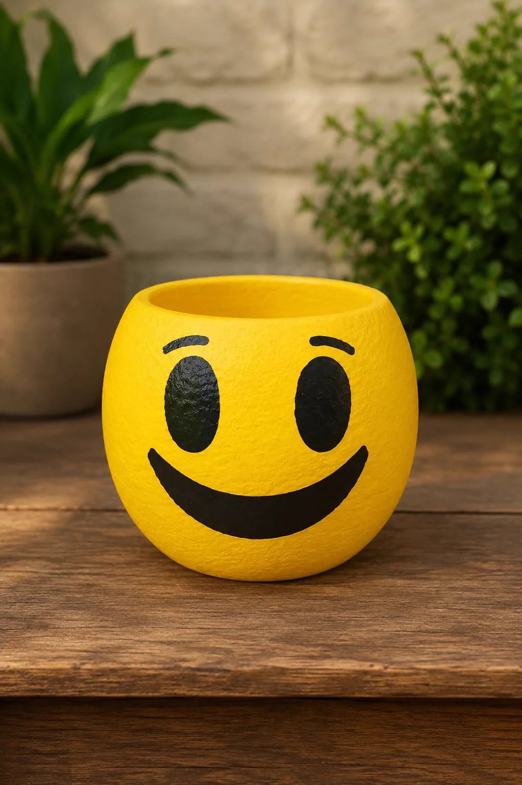 Maceta emoji grande sonrisa